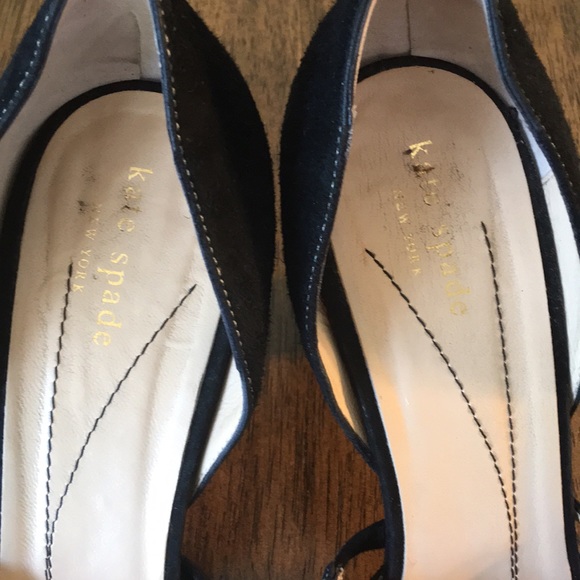 Kate Spade Suede Black Shoes - Sz 9.5 M - Picture 8 of 8